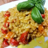 Risotto pesto e pomodorini💥|Gennaroさん