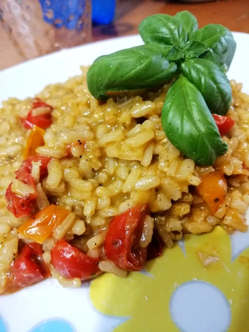 Risotto pesto e pomodorini💥|Gennaroさん