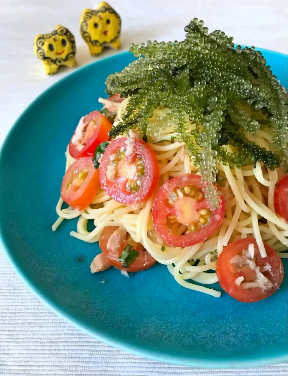 ミニトマトとツナの冷製パスタ沖縄ver.|アッチさん