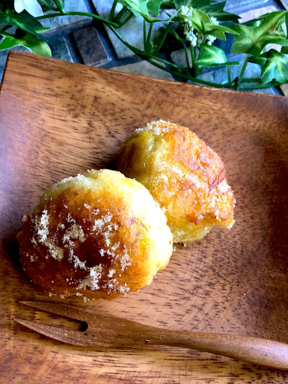 ほぼバナナ焼きドーナツ🍩のきび砂糖まぶし|みゆきさん