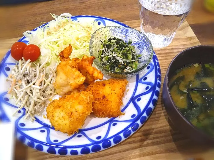 カレイのフライと鳥むね肉のから揚げ|カヨさん