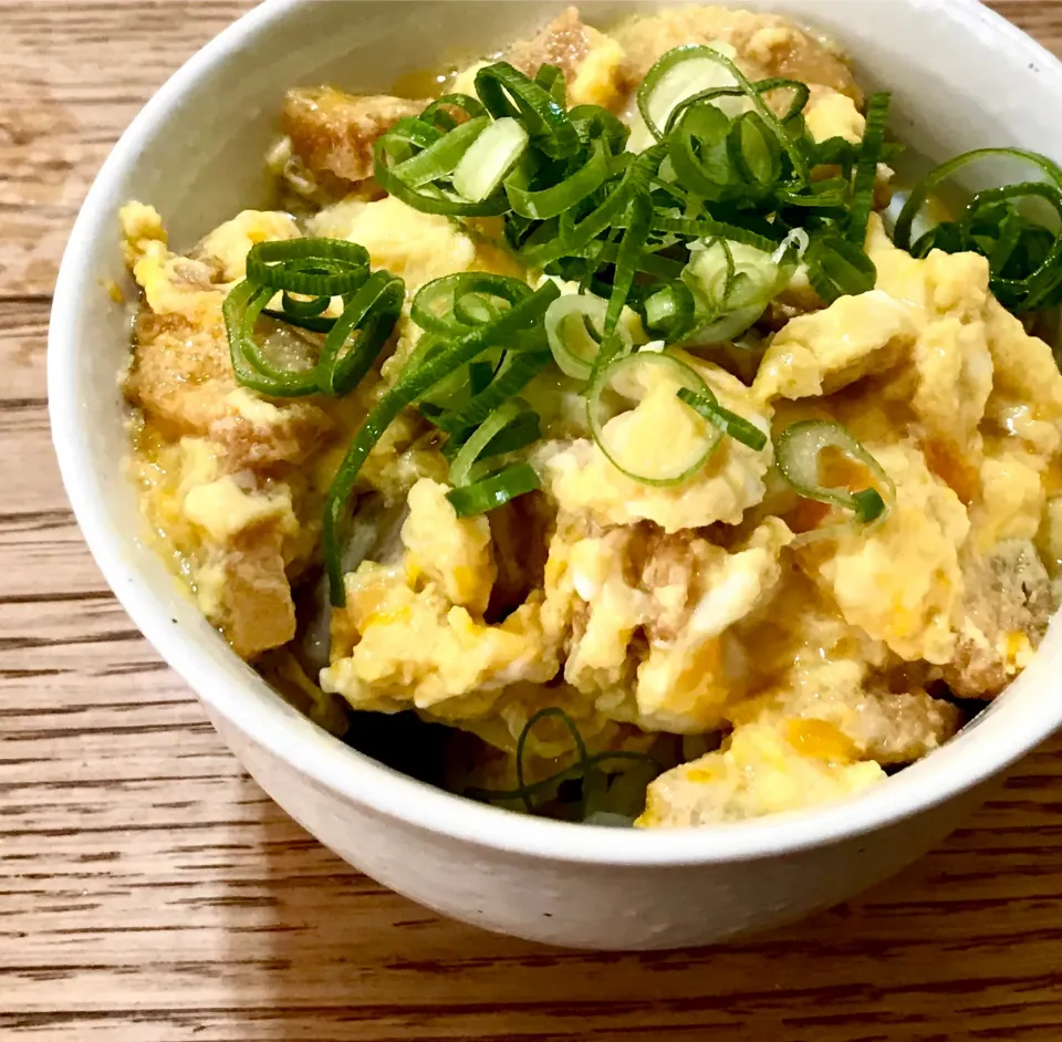 Snapdishの料理写真:「ミニ親子丼」だったはずの朝・・|ばくあんしゃさん