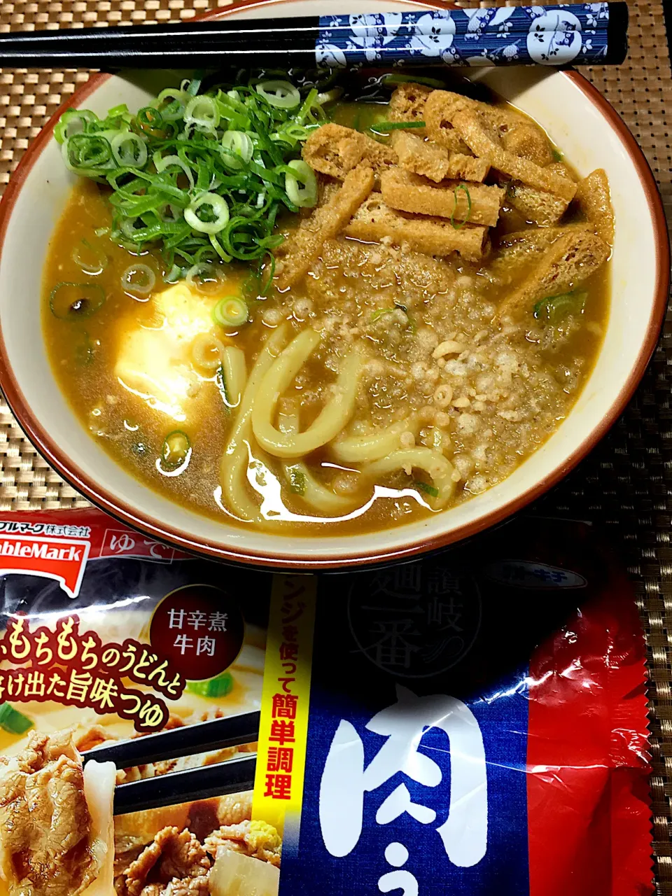 ネギだくカレーうどん|すくらんぶるえっぐさん