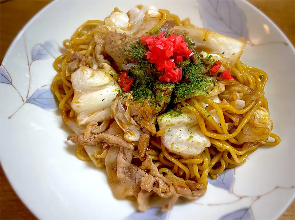 いつものソース焼きそば|名状しがたいゴミムシのようなものさん