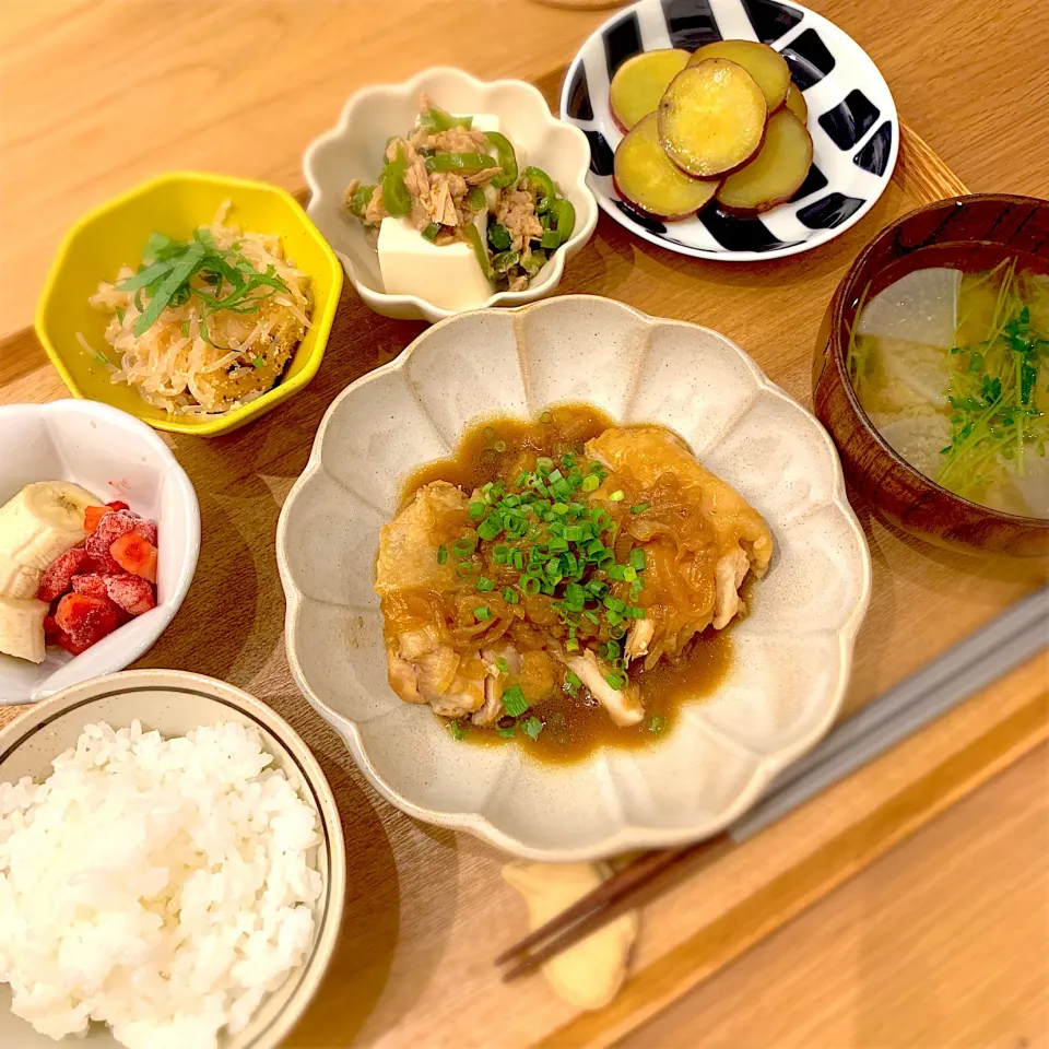 鳥もも肉のとろとろ玉ねぎ煮|tooonさん