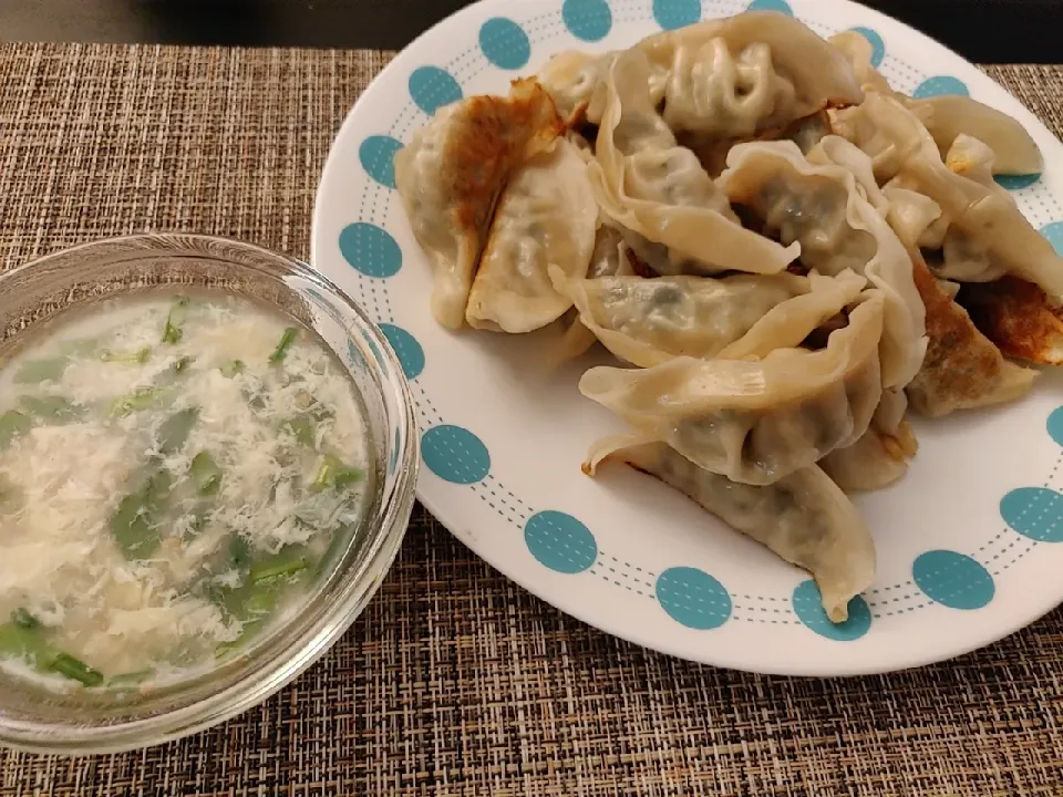 Gyoza and egg drop soup|Ankoさん