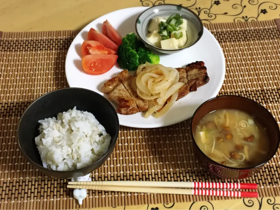 豚ロースの醤油麹漬け～夕飯|チムニーさん