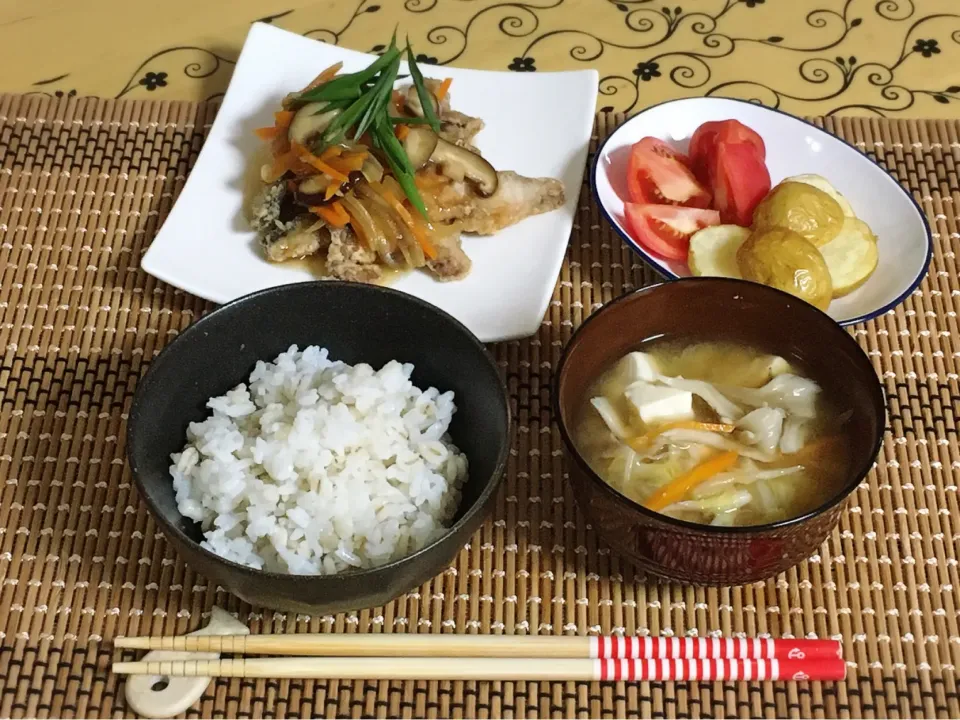 鯖の野菜甘酢あん～夕飯|チムニーさん