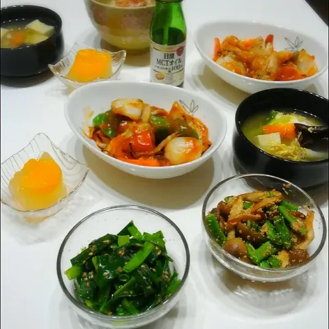 「ねぎ」を使ってみたSnapdishの料理・レシピ写真:由美さんの料理 らでぃっしゅぼーや「ぱれっと8種」より葉ネギの明太子ナムル！