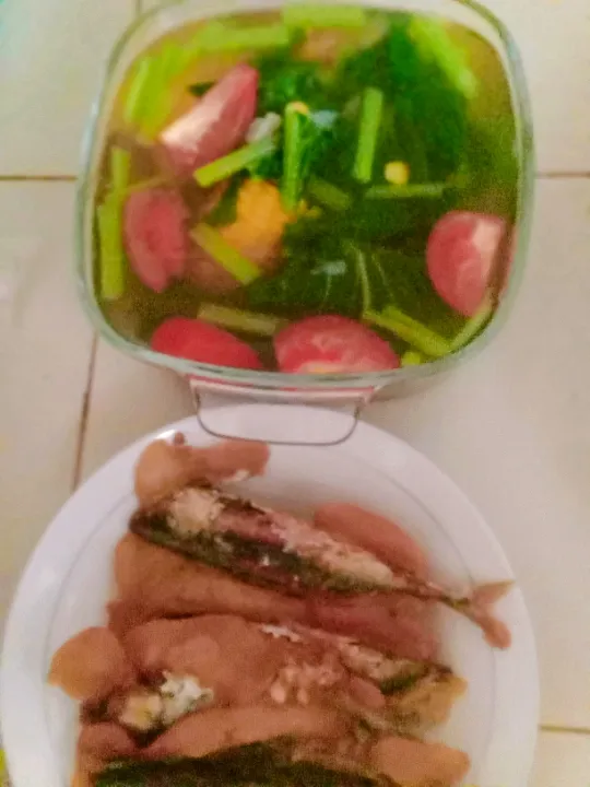 sayur bening sawi gungnis & pindang jempol#menusederhana|hana mazayaさん