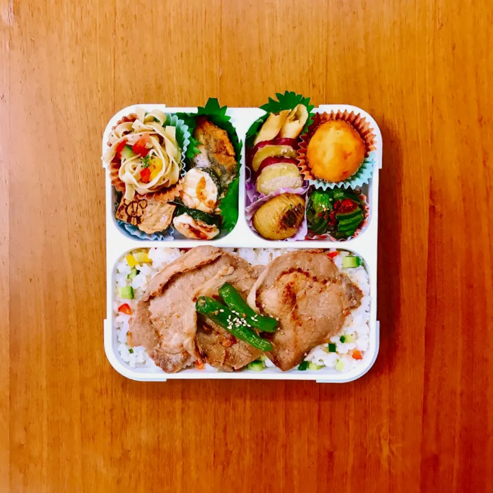 Snapdishの料理写真:オール冷凍作りおき弁当！|むろこ。さん