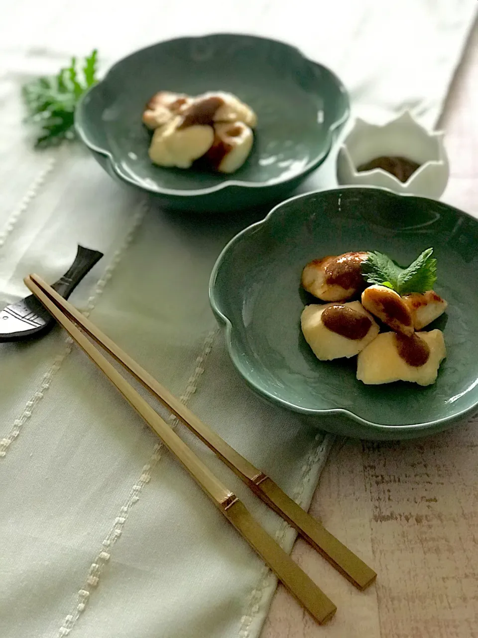 ブレンダーで梅ニンニク醤ピュレー作り　塩麹ささみ焼きにのせて|sonokoさん