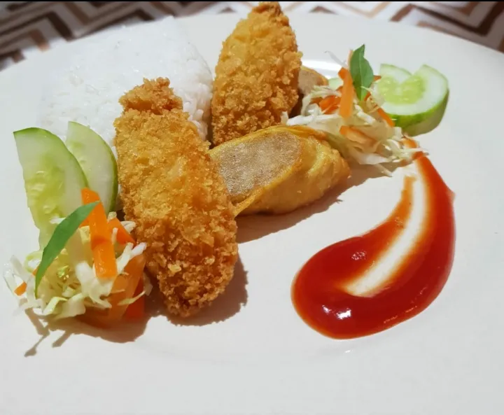 shrimp and egg chicken roll|Dianさん