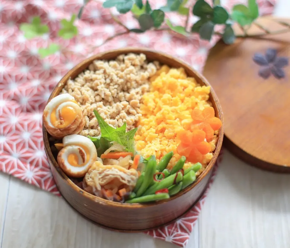 二色丼弁当|ゆいか＊さくママさん