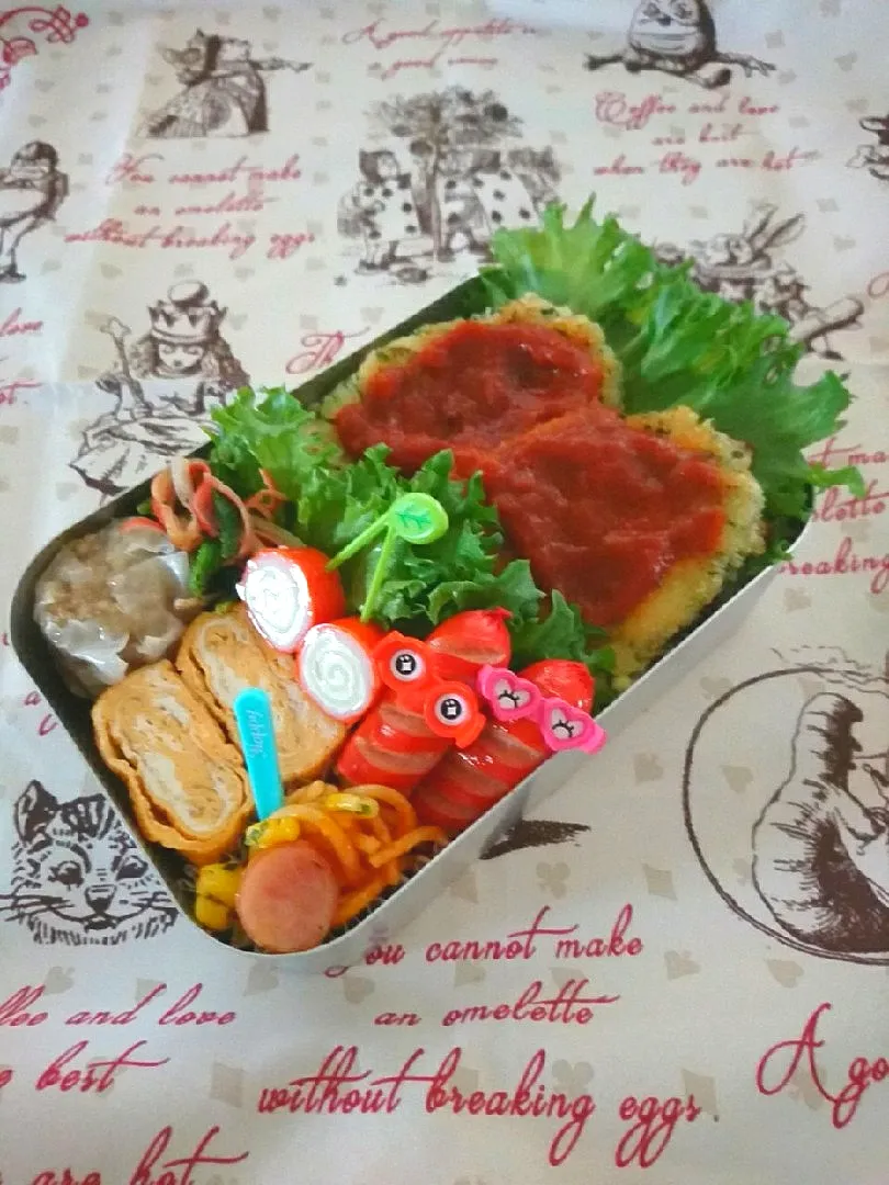 チーズカツレツ弁当💕|いちごさん