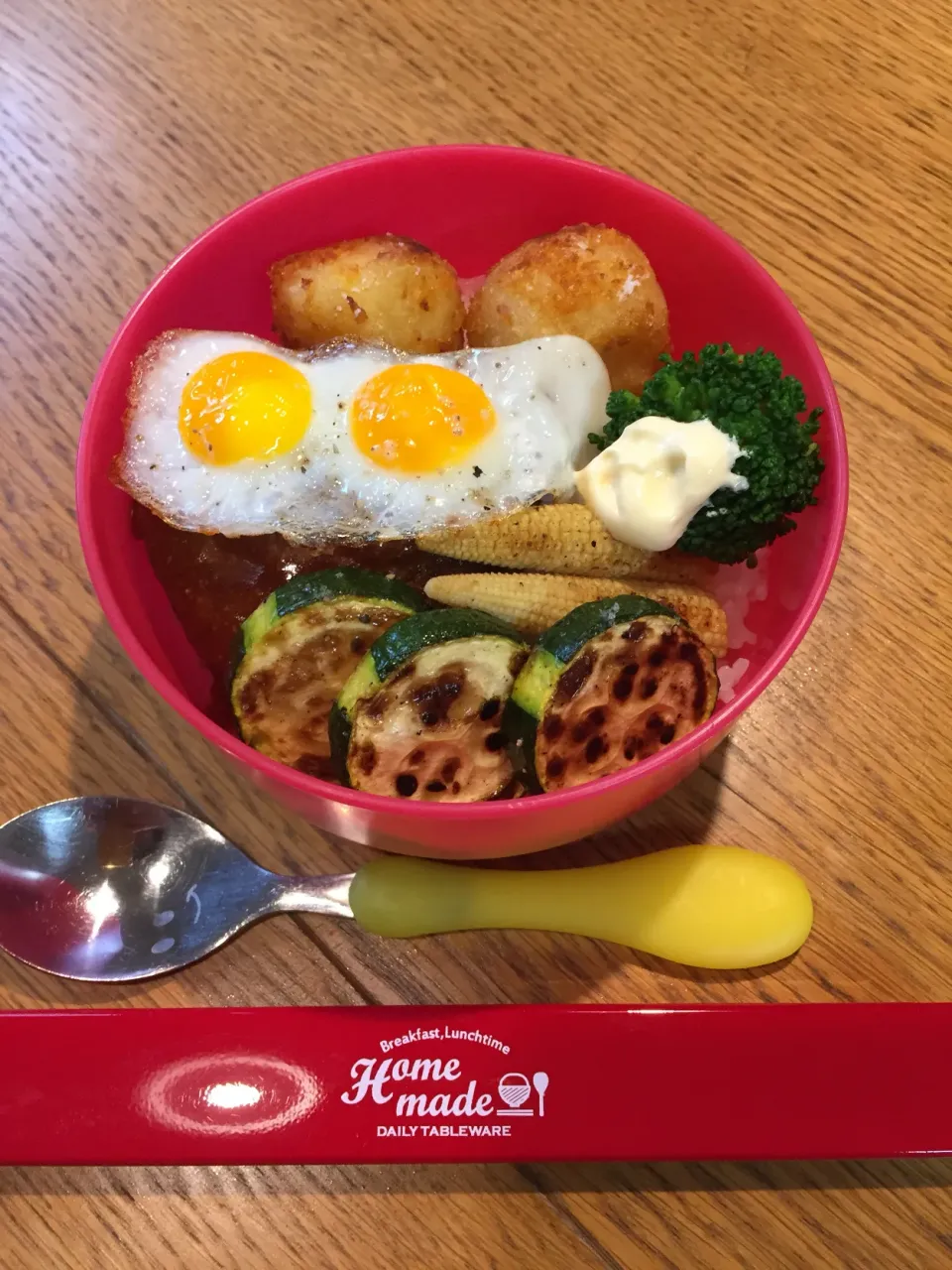 娘ちゃん弁当  ロコモコ丼|まつださんさん