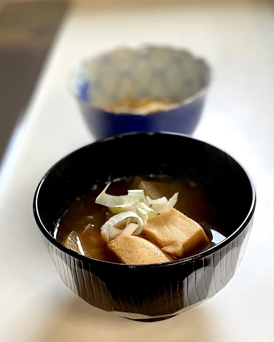 高野豆腐のお味噌汁|かっちゃん杉さん