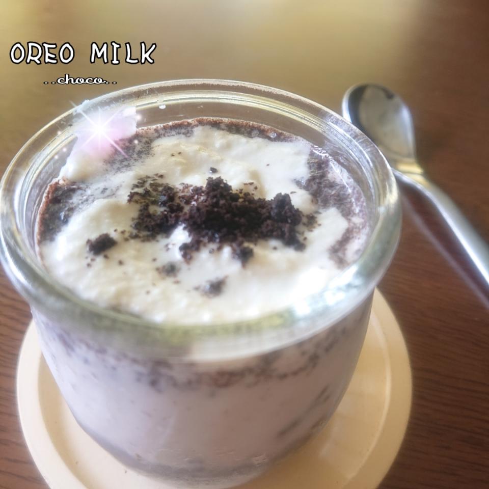 オレオミルクde牛乳消費応援！
そして母の誕生日✨