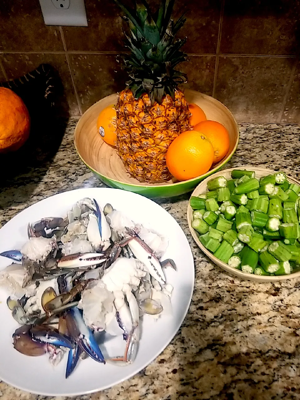 blue Crab and Okra soup prep|ame_celineさん