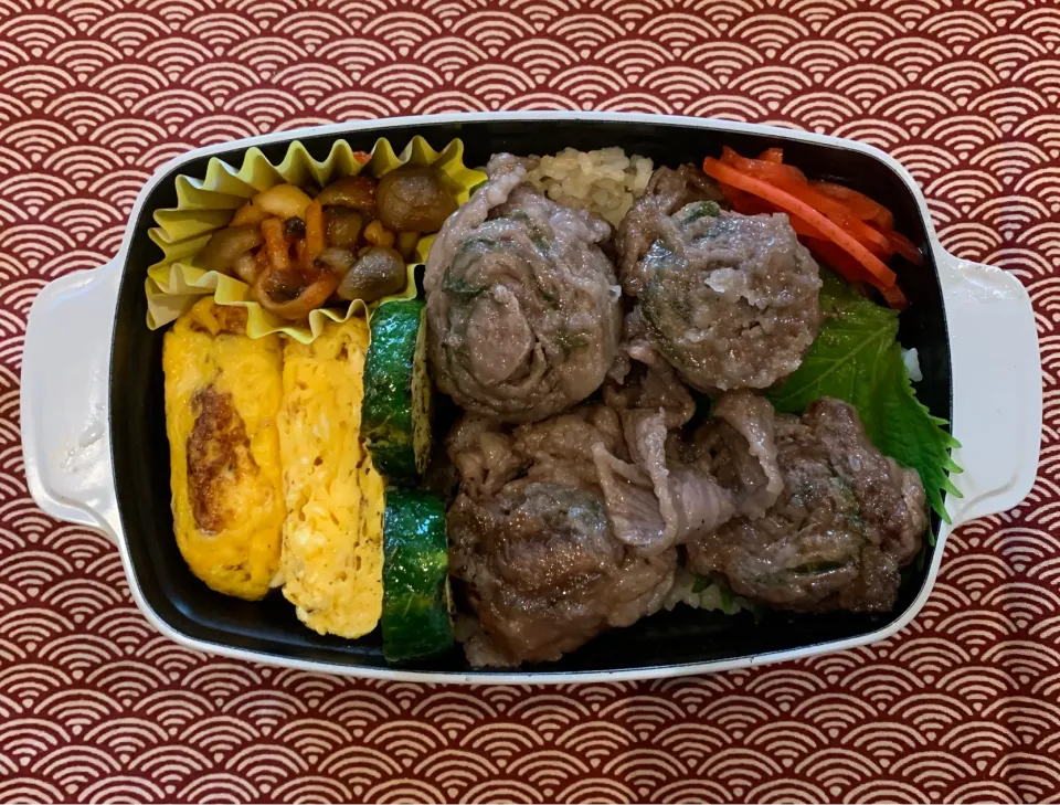 Snapdishの料理写真:牛肉の大葉クルル|momomamaさん