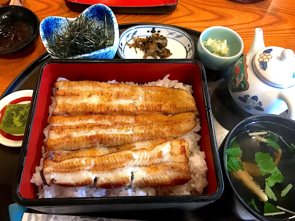 うなぎの白焼重御膳|じょんさん