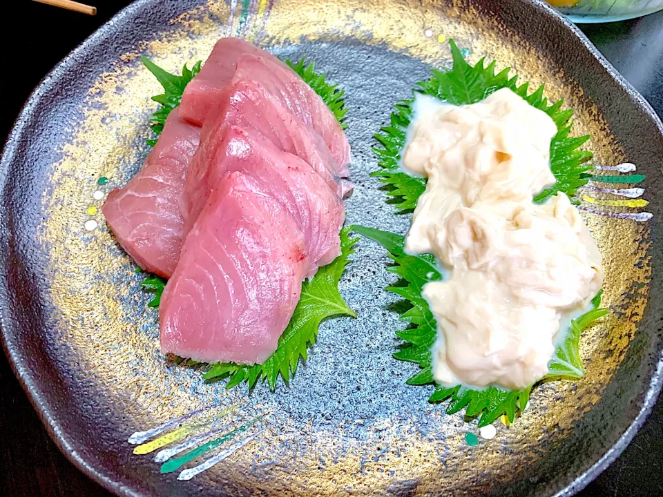 生マグロと生湯葉の刺身|iseさん