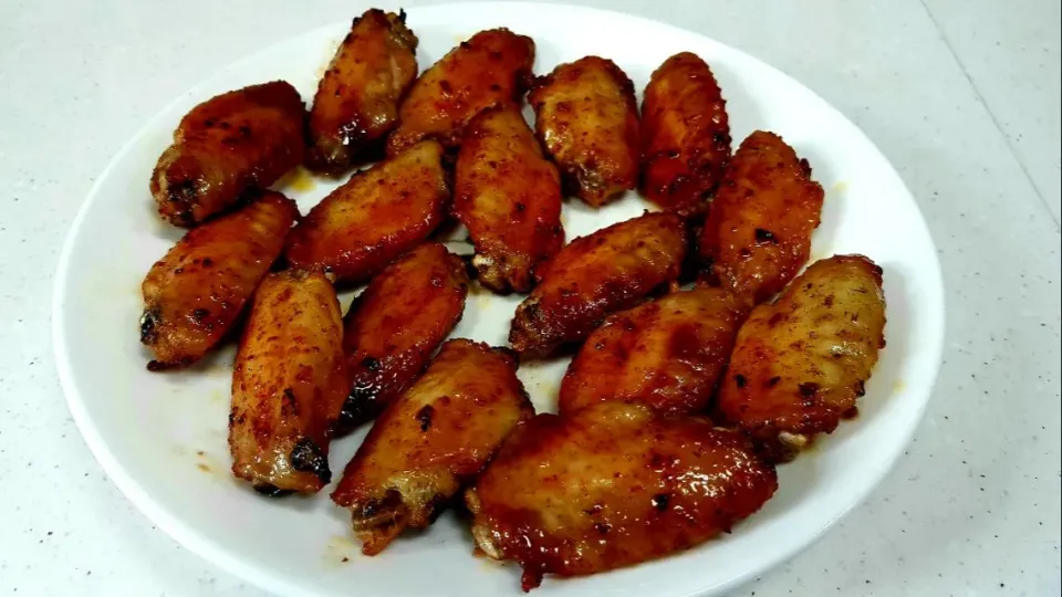 air fryer hot and spicy chicken wings|steven z.y.さん