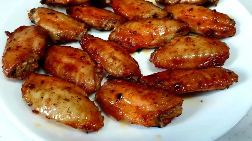 air fryer hot and spicy chicken wings|steven z.y.さん