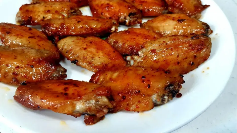 air fryer hot and spicy chicken wings|steven z.y.さん