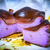 Ube Basque Burnt Cheesecake 🔥|Just Margaretteさん