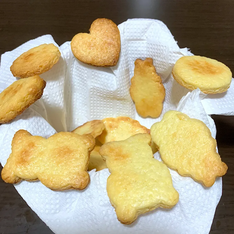 冷凍生地を焼くだけクッキー(乾かし中)|一人暮らし男の夕食さん