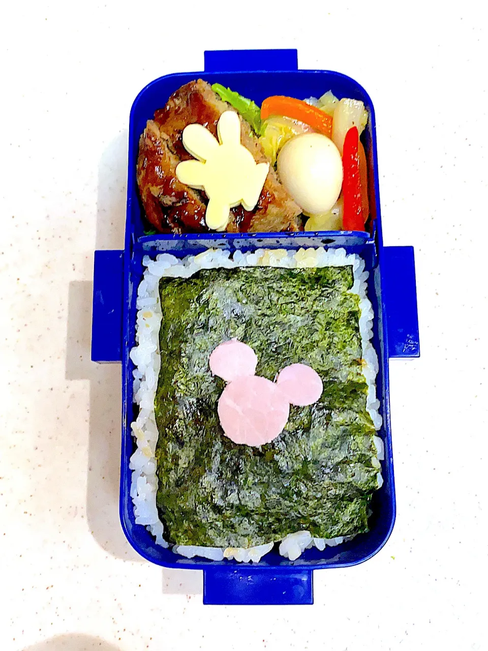 Snapdishの料理写真:キャラ弁ミッキー弁当|ゆきᒼᑋªⁿ♥︎さん