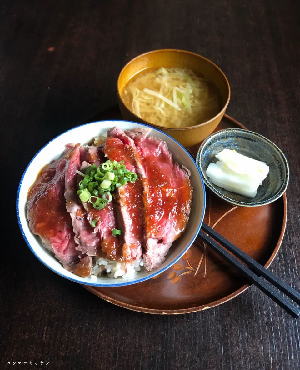 ローストビーフ丼|Kashimanakitchenさん