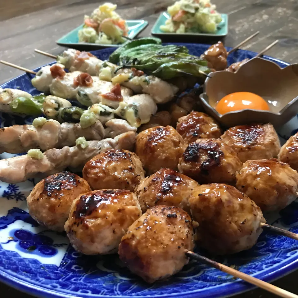 Snapdishの料理写真:今宵コーズ亭　焼き鳥|koji toyodaさん