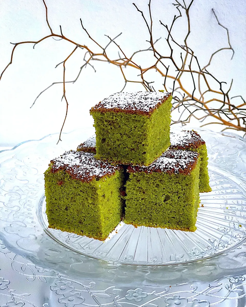 Matcha hot milk cake|12Dragonさん