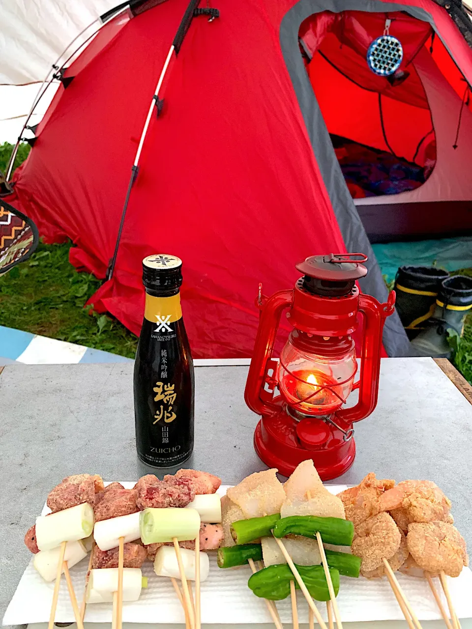 キャンプで居酒屋🏮串揚げ|みっこちゃんさん