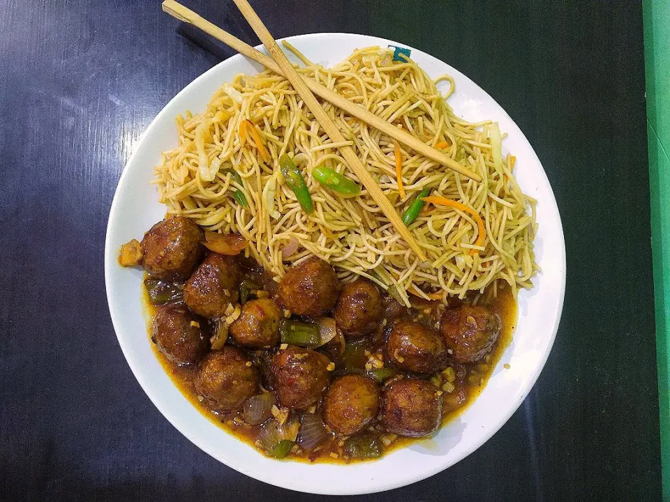 noodles with veg manchurian|komalさん