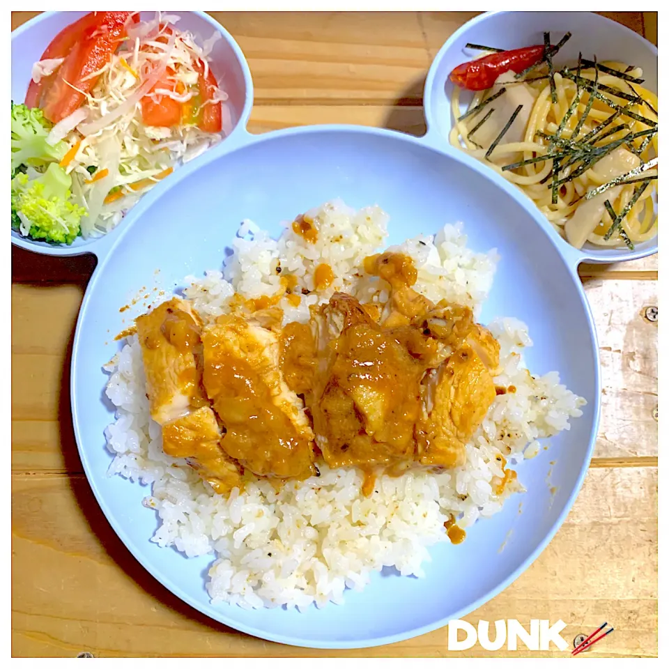 DK14 #バーベキューチキンと和風パスタ(子供ごはん)|DUNK.NDさん