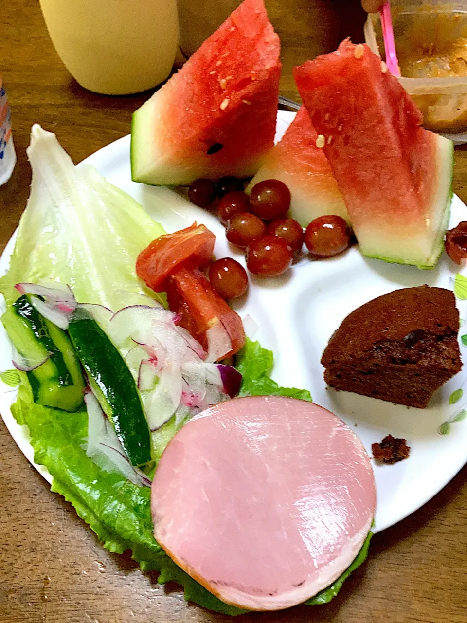 朝食…スイカ🍉|みんみんさん