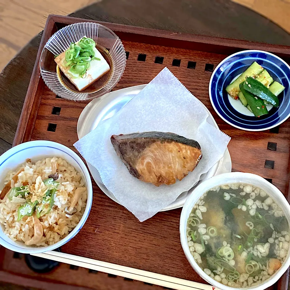 ブリの照り焼き定食風ランチ|Kさん