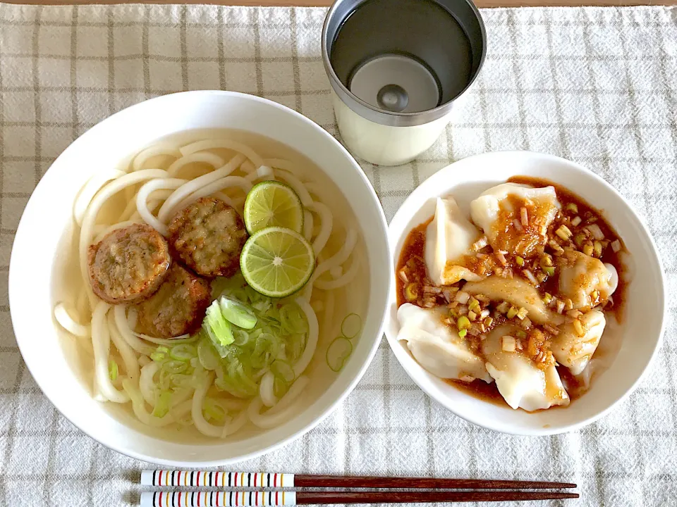 香味ダレ水餃子とすだちうどん|加藤紫織さん