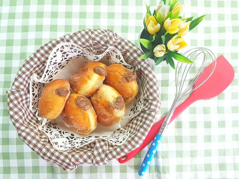 Snapdishの料理写真:My first Bomboloni|Irene Tanさん