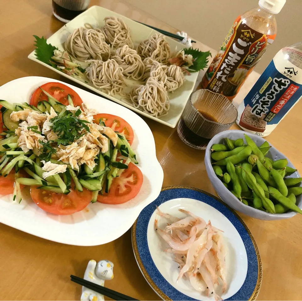 お昼ごはんはヤマサの専科ストレートでざるそば＆棒棒鶏etc|sana.ayaさん