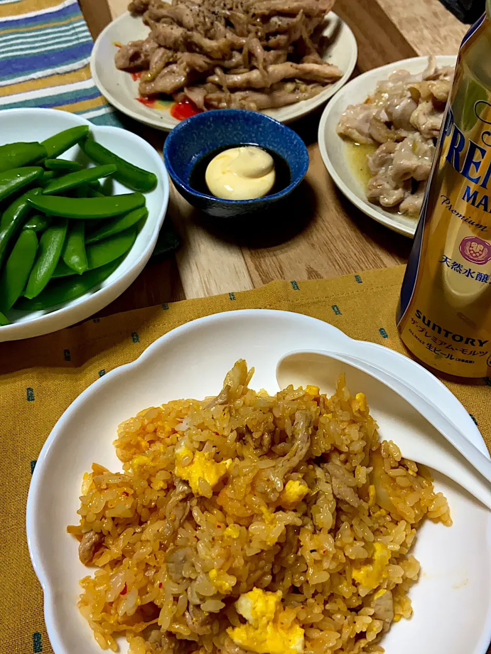 今日のお夕飯。キムチ炒飯|renharuruさん