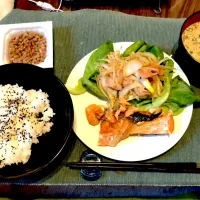 夕食みたいな朝食定食|いちさん