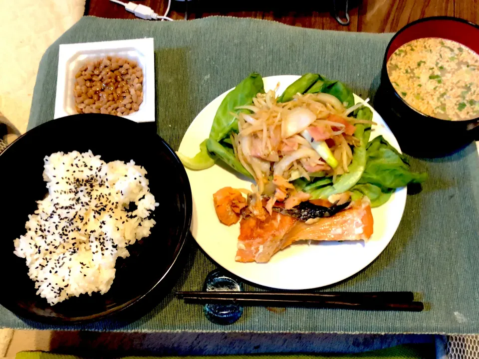 夕食みたいな朝食定食|いちさん