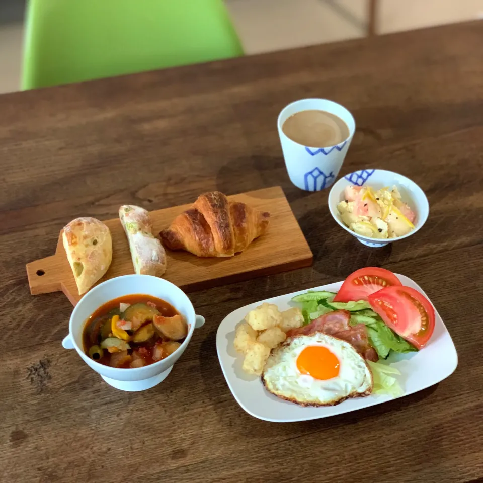 昨日の朝ごはん　ラタトゥイユ|ぺんぎんさん