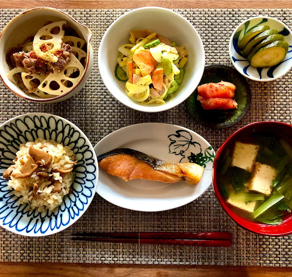 日曜日の朝ごはん定食🍚|saoricocoさん