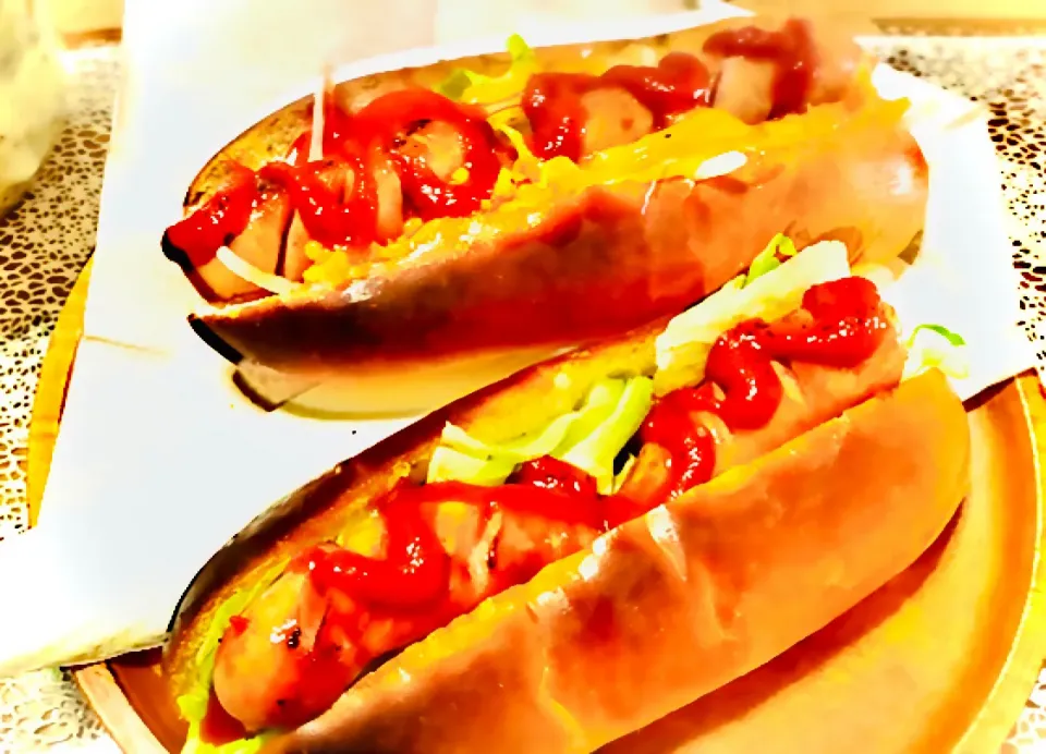 ホットドッグ🌭朝ごはん|ao_nekoさん