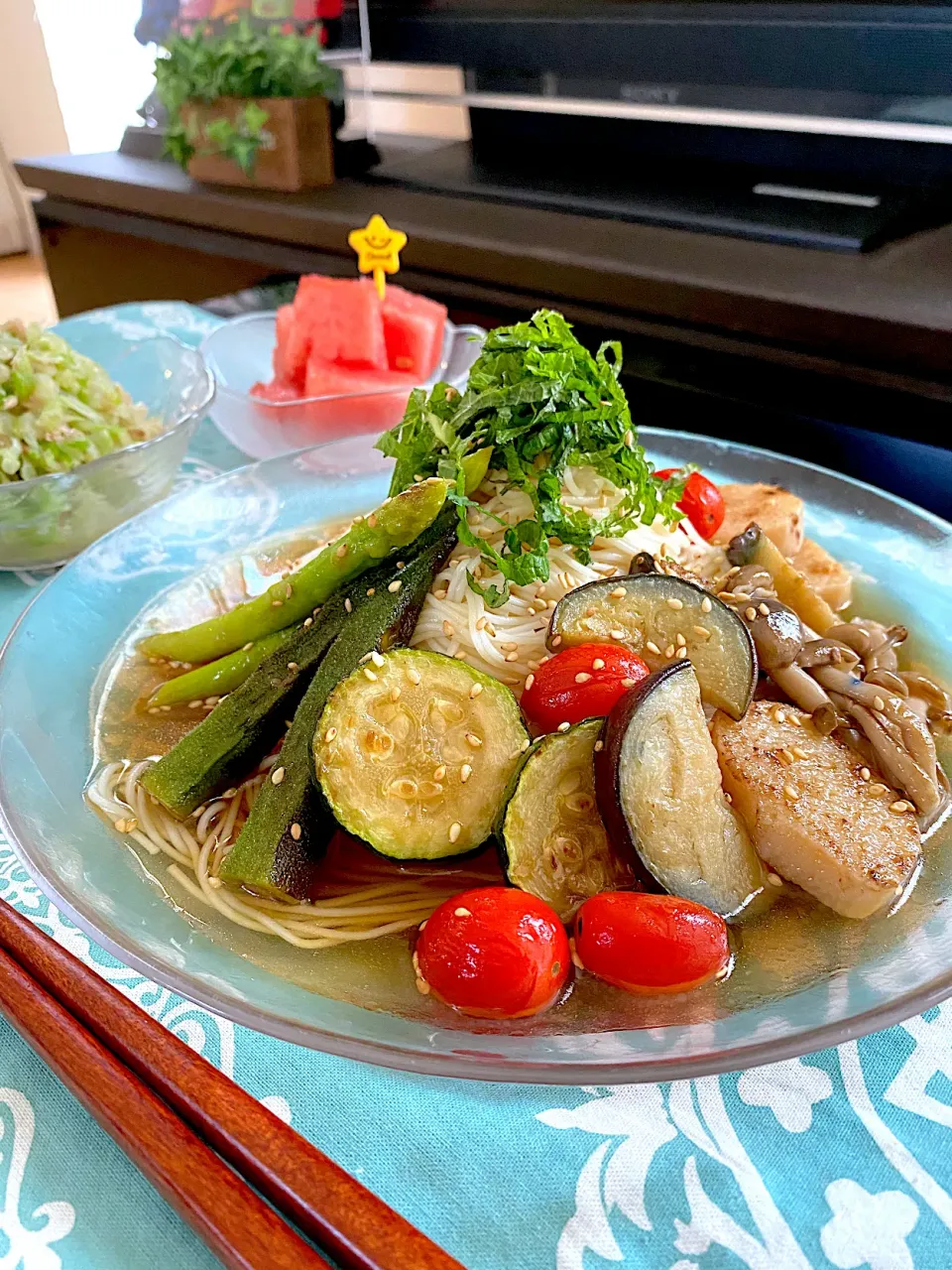 焼き浸し素麺😋✨|ゆかりさん